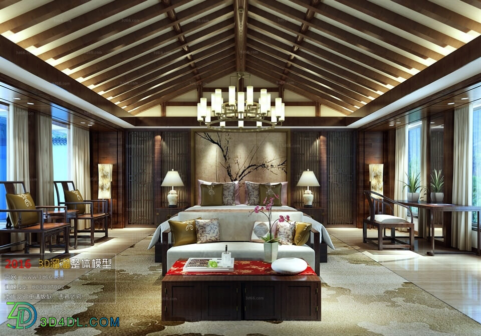 3D66 2016 Southeast Asian Style Bedroom 1106 F004