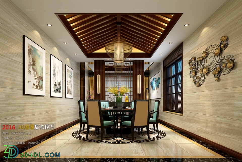 3D66 2016 Southeast Asian Style Dining Room 913 F001