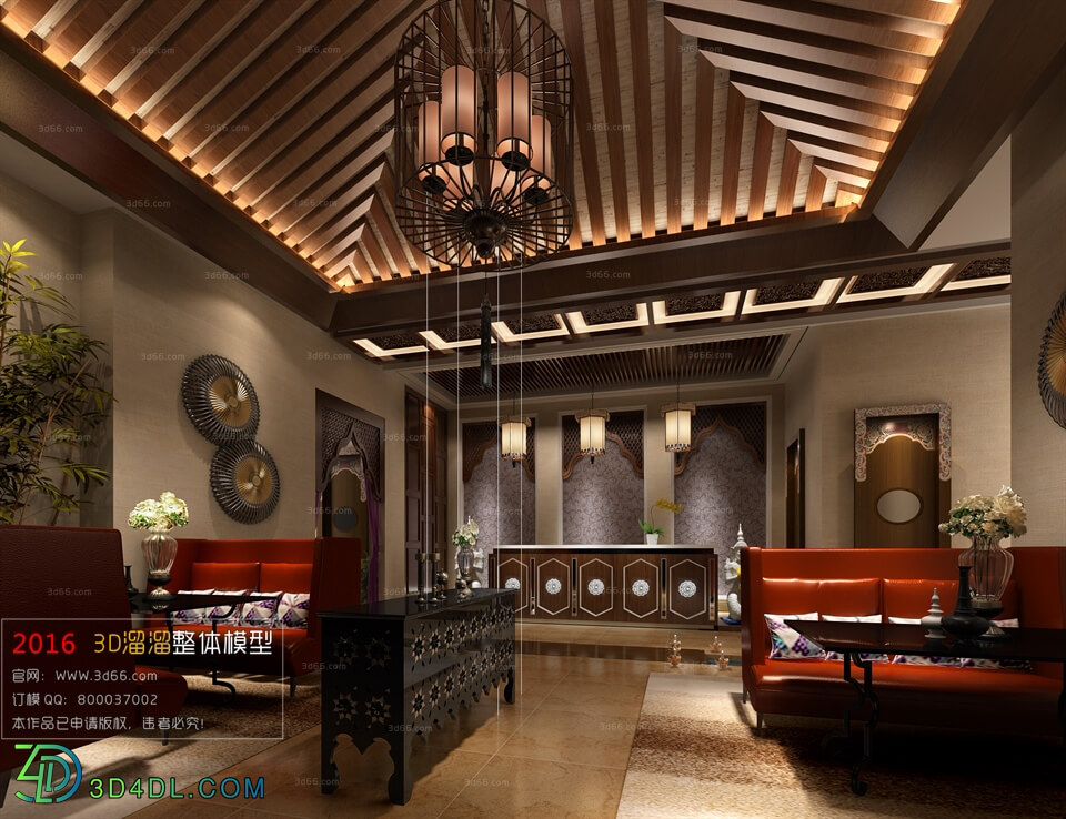 3D66 2016 Southeast Asian Style Reception Hall 1374 F003