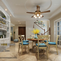 3D66 2017 American Style Dining Room 2571 106 