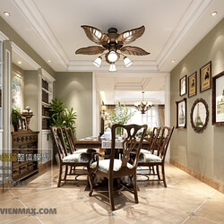 3D66 2017 American Style Dining Room 2572 107 