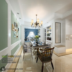 3D66 2017 American Style Dining Room 2573 108 