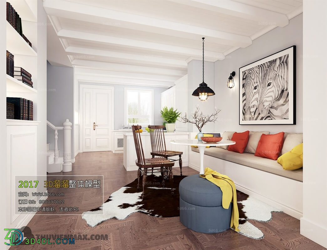 3D66 2017 American Style Dining Room 2574 109