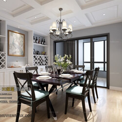 3D66 2017 American Style Dining Room 2579 114 
