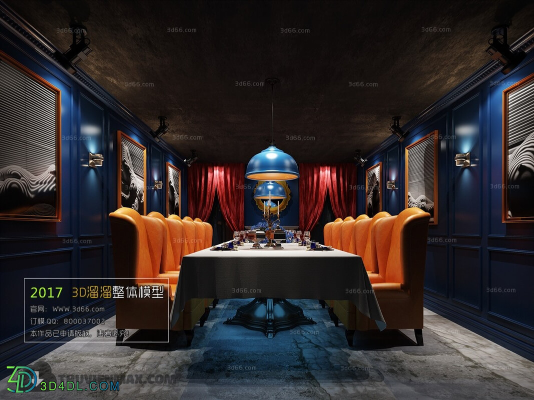 3D66 2017 American Style Hotel Dining Room 3637 015