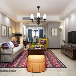 3D66 2017 American Style Living Room 2370 319 