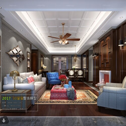 3D66 2017 American Style Living Room 2378 327 