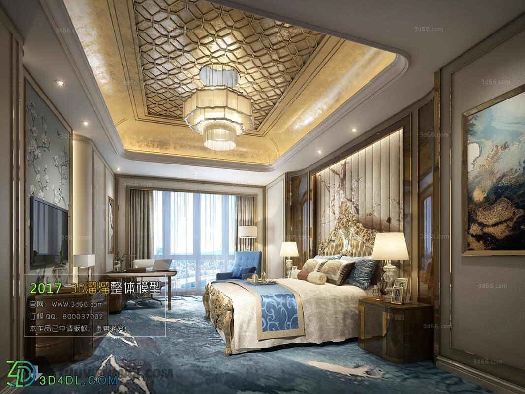 3D66 2017 European Style Bedroom Hotel 3589 045