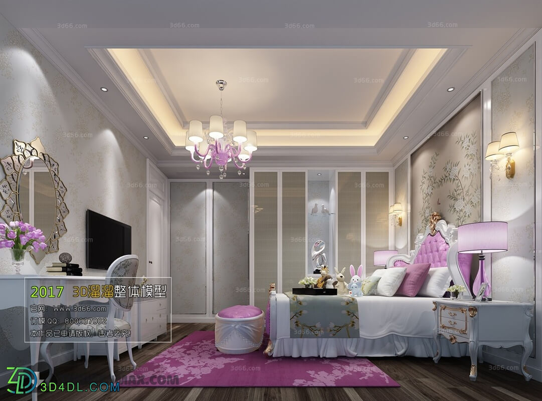 3D66 2017 European Style Bedroom 2776 160