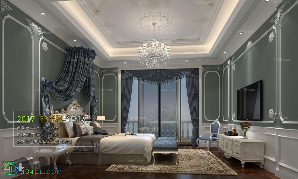 3D66 2017 European Style Bedroom 2785 169