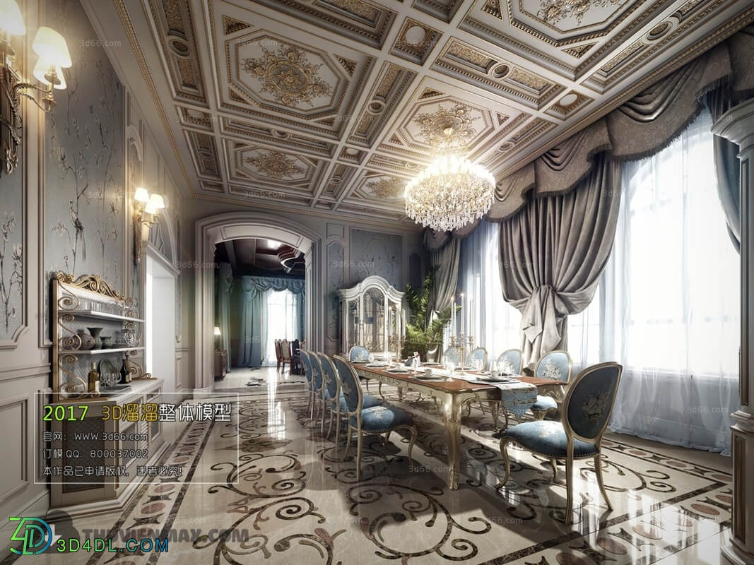 3D66 2017 European Style Dining Room 2552 087