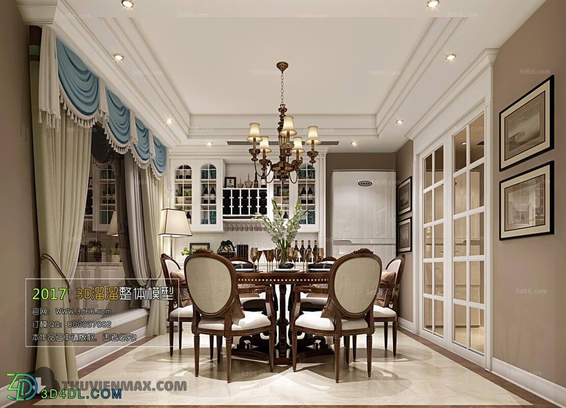 3D66 2017 European Style Dining Room 2557 092