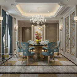 3D66 2017 European Style Dining Room 2558 093 