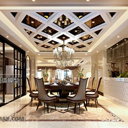 3D66 2017 European Style Dining Room 2565 100 
