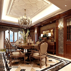 3D66 2017 European Style Dining Room 2566 101 