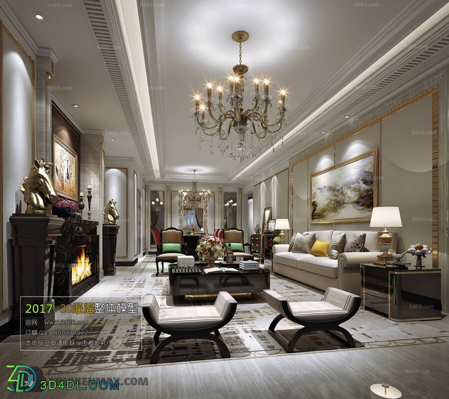 3D66 2017 European Style Living Room 2330 279