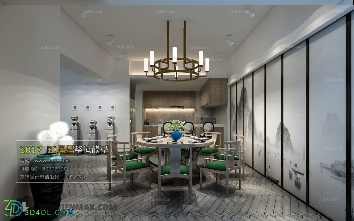 3D66 2017 Hotel Dining Room 3628 006 Chinese