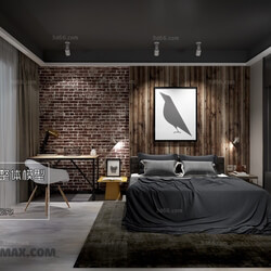 3D66 2017 Industrial Style Bedroom 2825 209 
