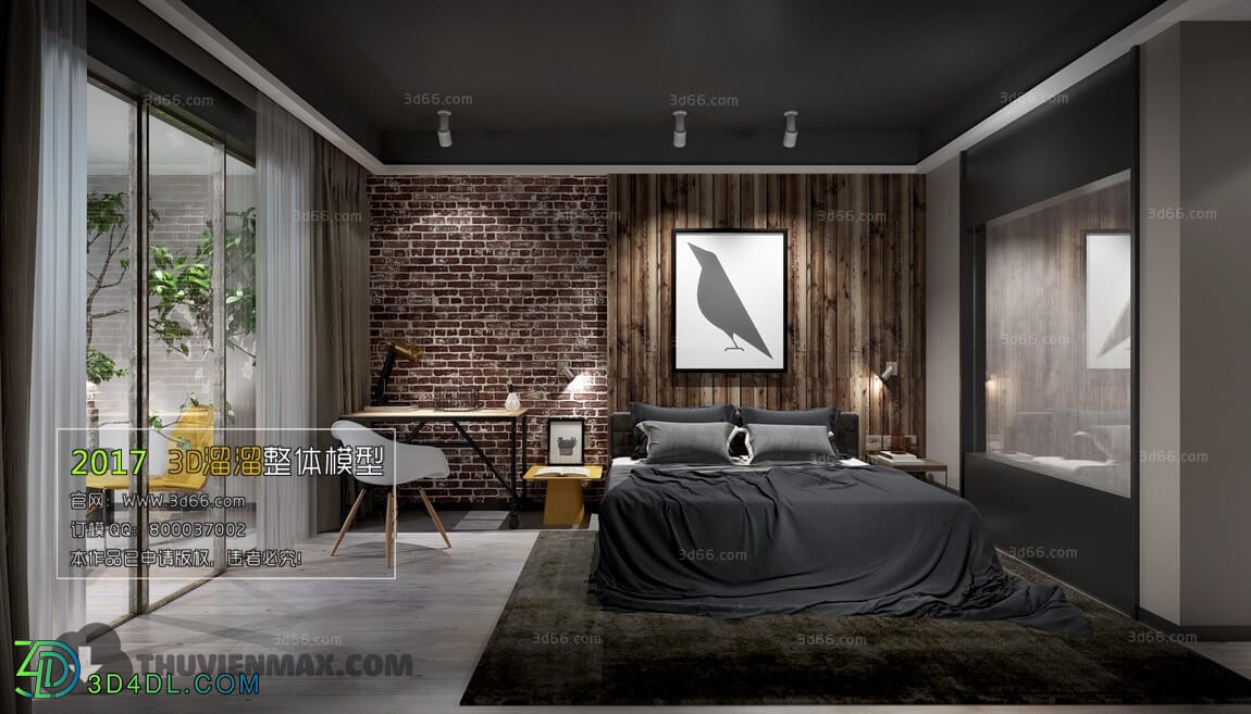 3D66 2017 Industrial Style Bedroom 2825 209