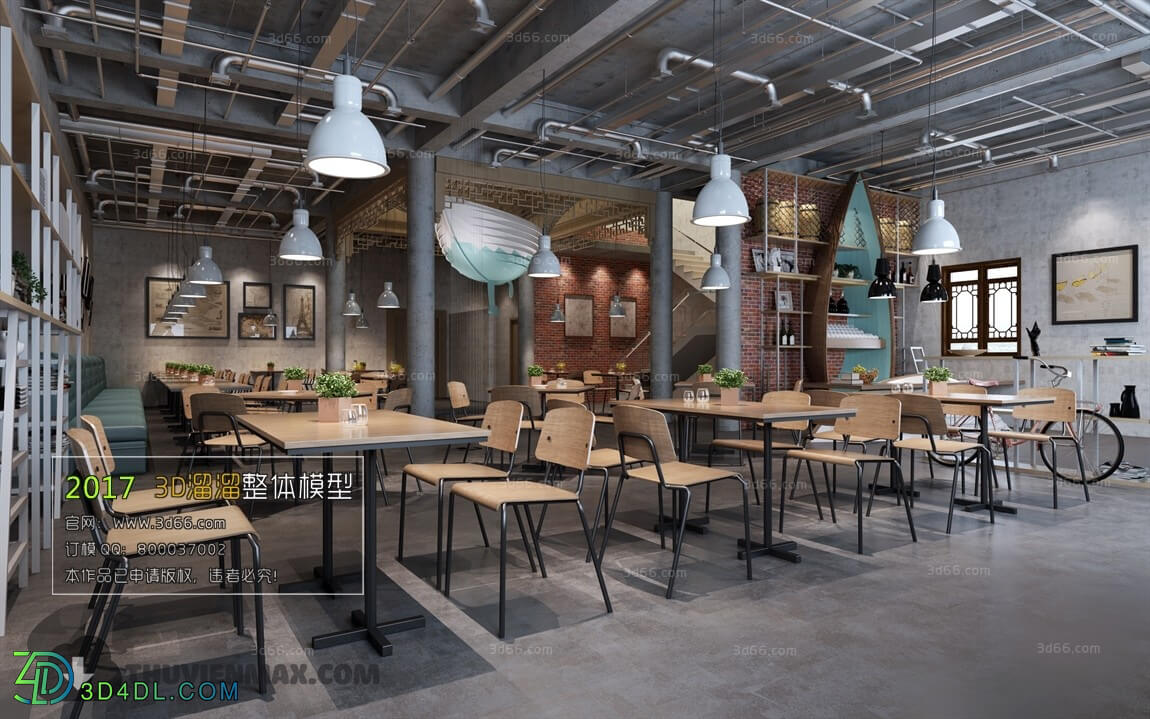 3D66 2017 Industrial Style Coffee Shop 3220 071