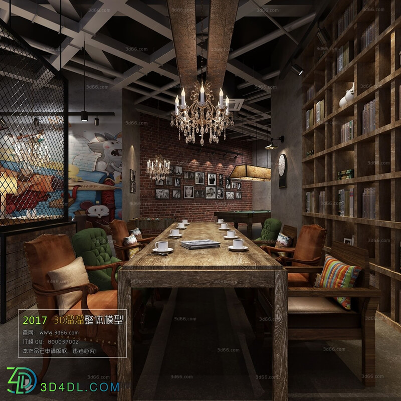 3D66 2017 Industrial Style Coffee Shop 3221 072