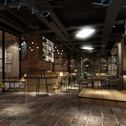 3D66 2017 Industrial Style Coffee Shop 3228 079 