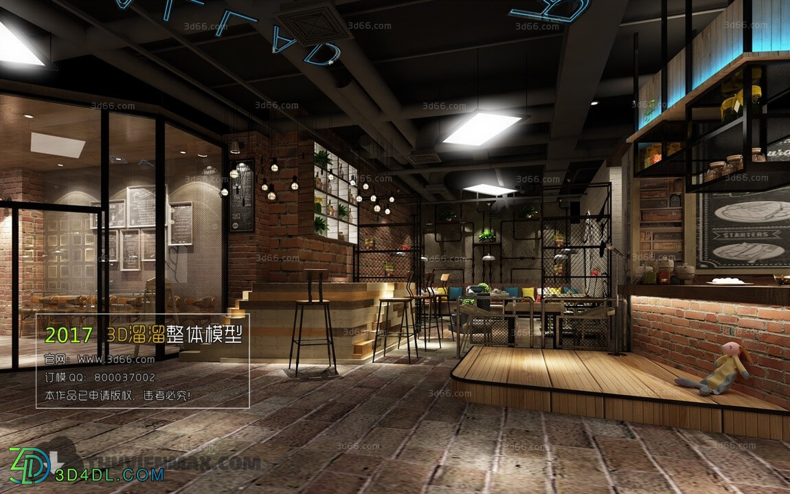 3D66 2017 Industrial Style Coffee Shop 3228 079