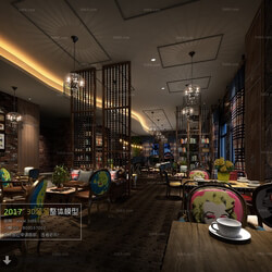 3D66 2017 Industrial Style Coffee Shop 3229 080 