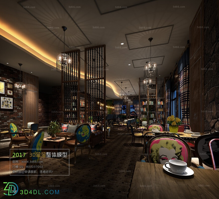 3D66 2017 Industrial Style Coffee Shop 3229 080