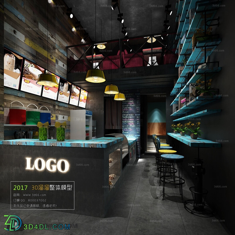 3D66 2017 Industrial Style Coffee Shop 3235 086
