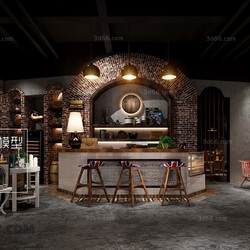 3D66 2017 Industrial Style Coffee Shop 3249 100 