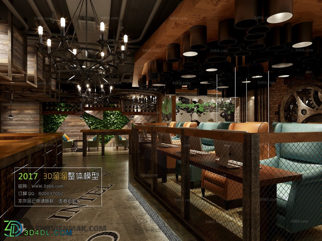 3D66 2017 Industrial Style Internet Cafe 3240 091