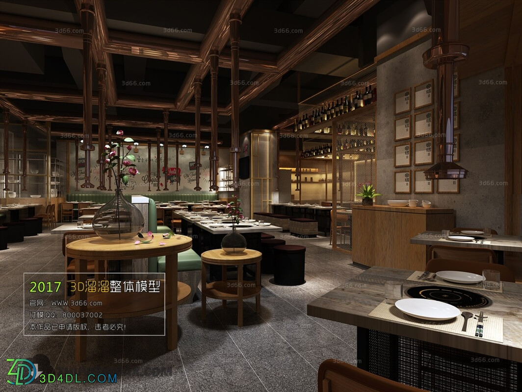 3D66 2017 Industrial Style Restaurant 3206 057