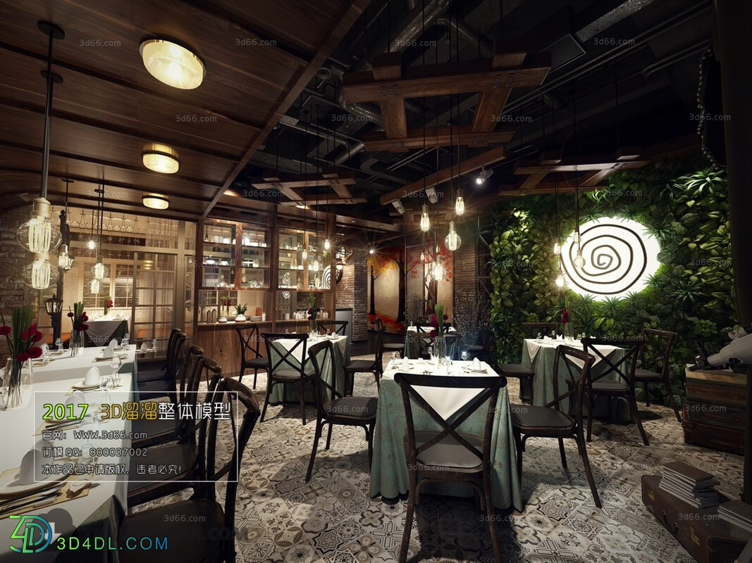 3D66 2017 Industrial Style Restaurant 3207 058