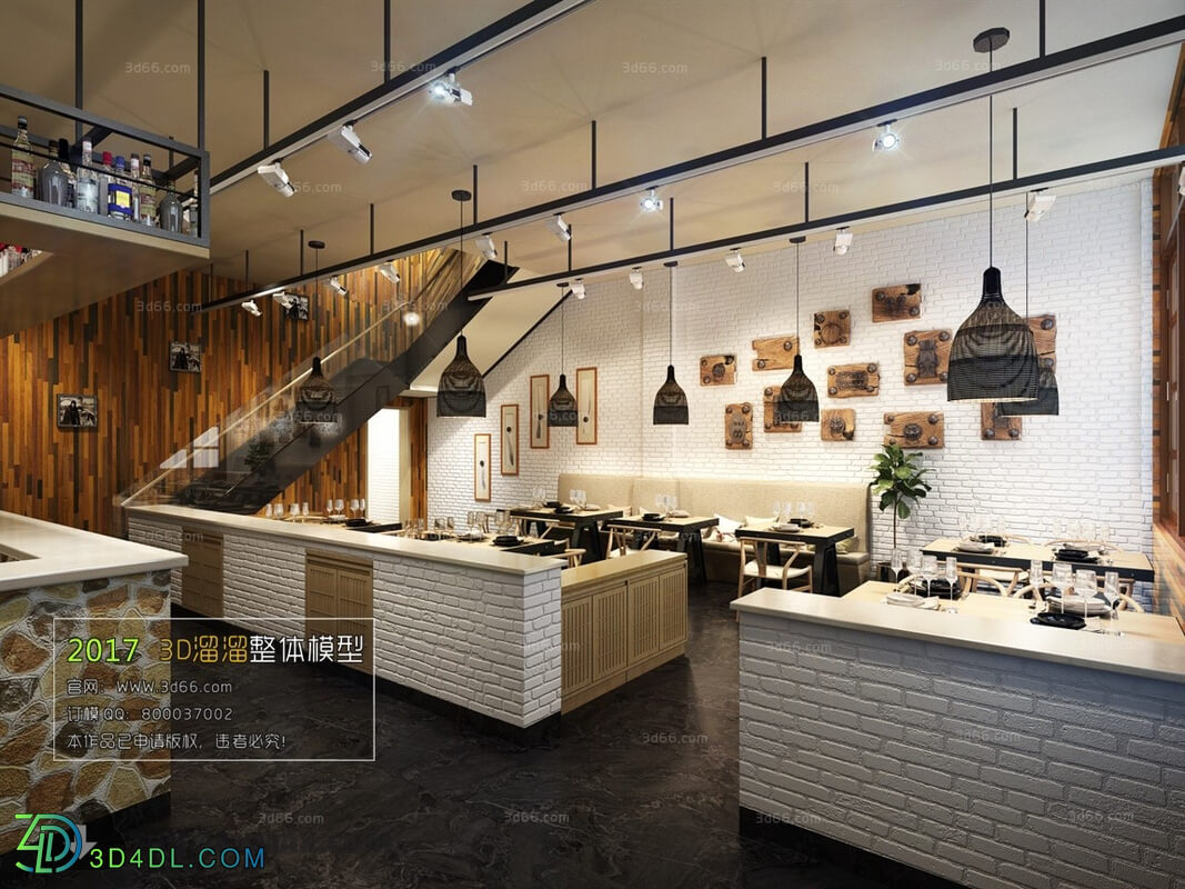 3D66 2017 Industrial Style Restaurant 3230 081