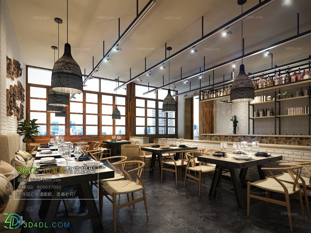 3D66 2017 Industrial Style Restaurant 3230 081