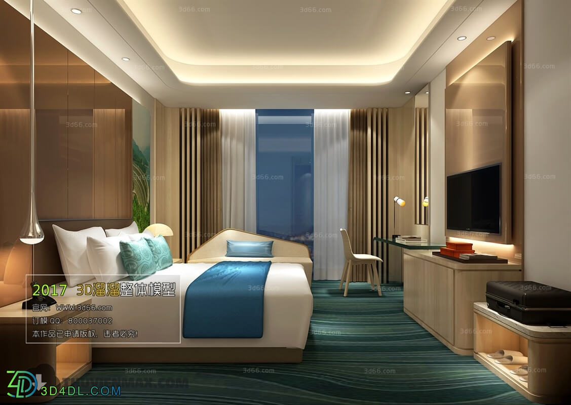 3D66 2017 Mix Style Bedroom Hotel 3616 072