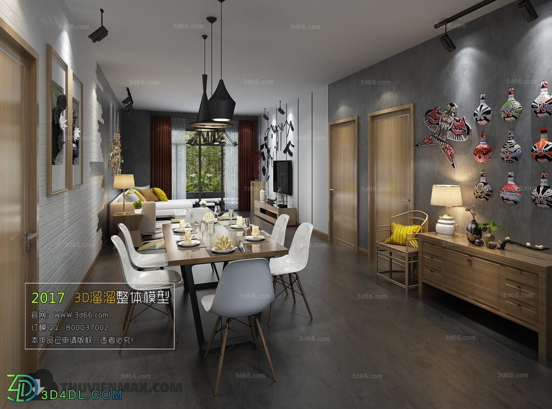 3D66 2017 Mix Style Dining Room 2596 131