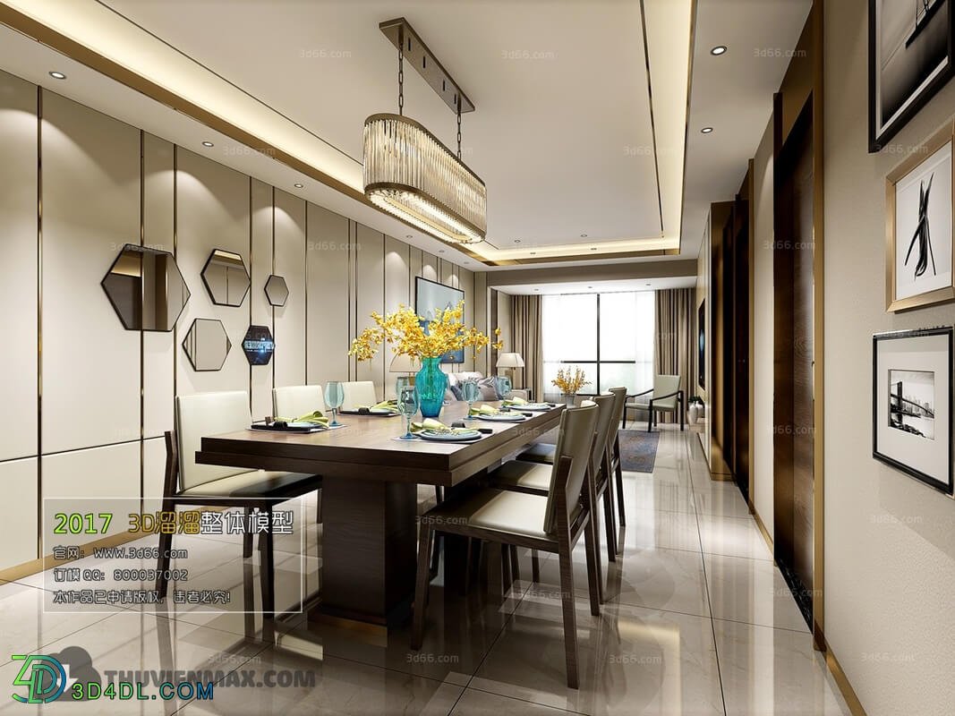 3D66 2017 Mix Style Dining Room 2599 134