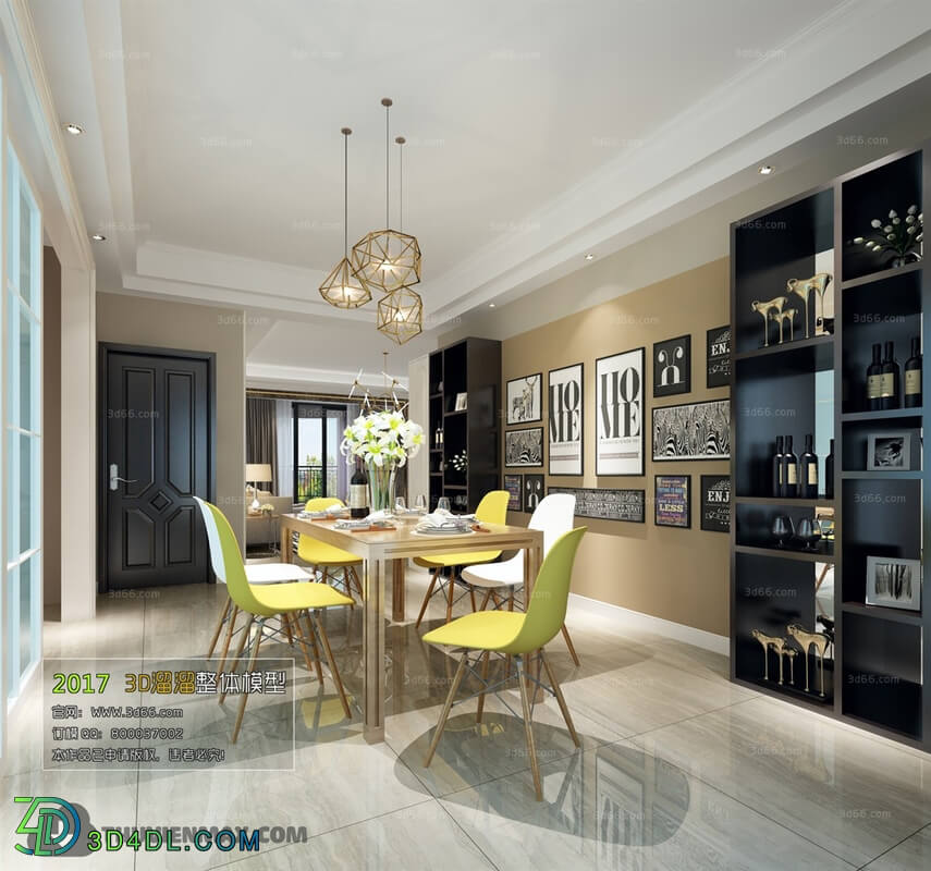 3D66 2017 Mix Style Dining Room 2600 135