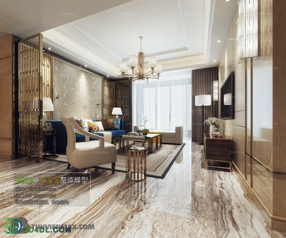 3D66 2017 Mix Style Living Room 2422 371