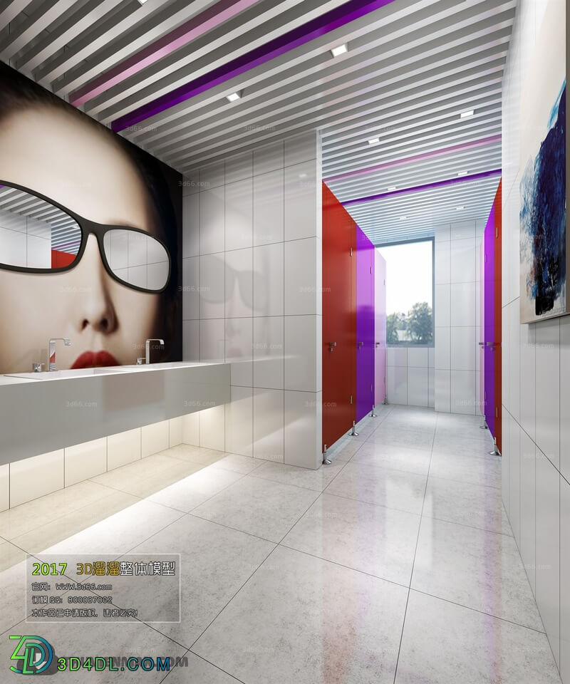 3D66 2017 Modern Style Bathroom 2945 011