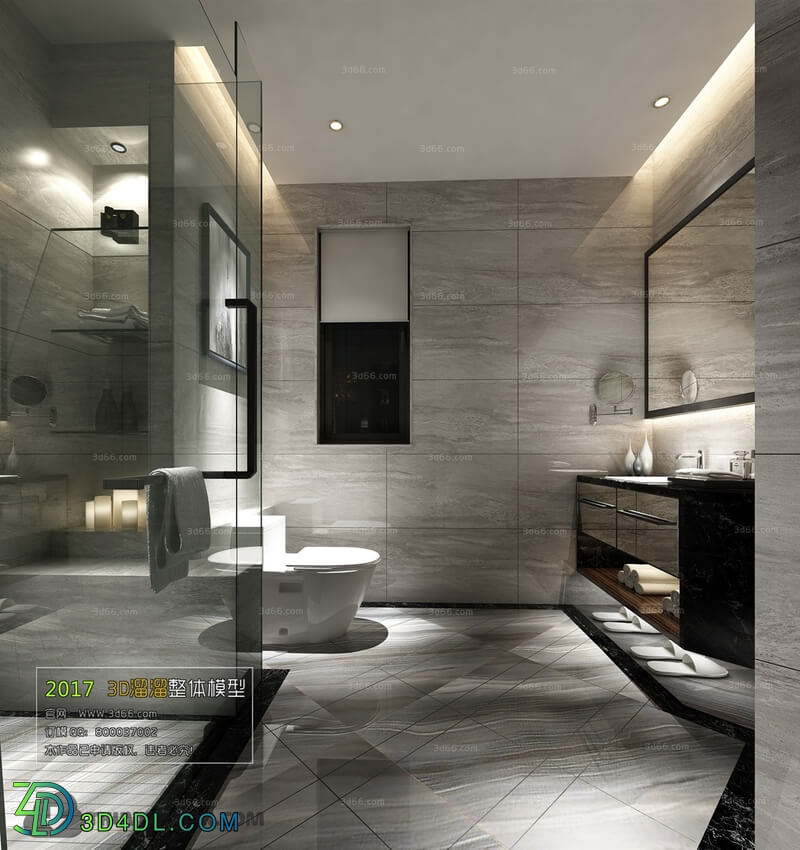 3D66 2017 Modern Style Bathroom 2947 013