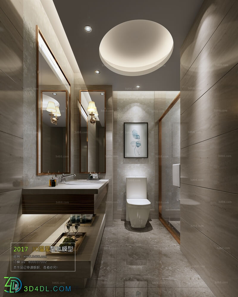 3D66 2017 Modern Style Bathroom 2952 018