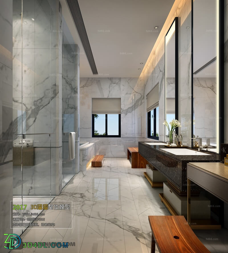 3D66 2017 Modern Style Bathroom 2954 020