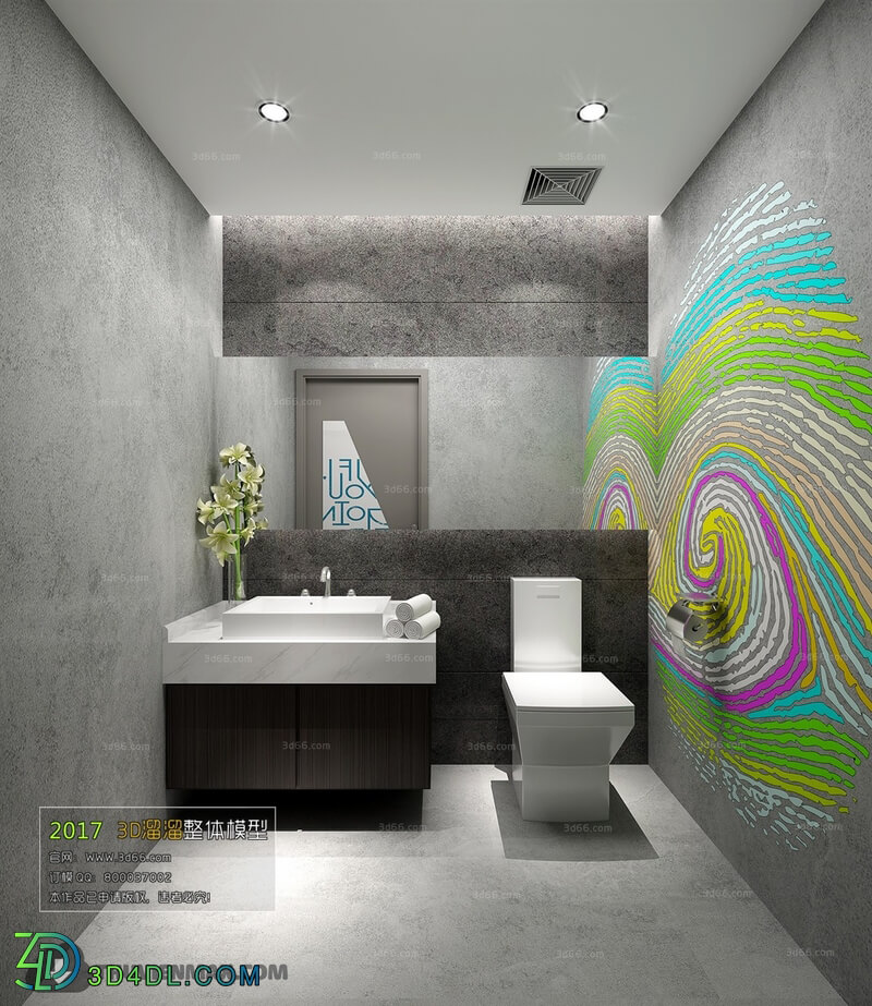 3D66 2017 Modern Style Bathroom 2959 025