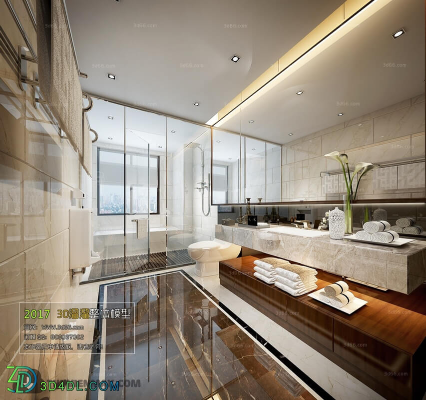 3D66 2017 Modern Style Bathroom 2963 029