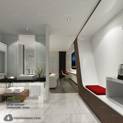 3D66 2017 Modern Style Bedroom Hotel 3556 012 