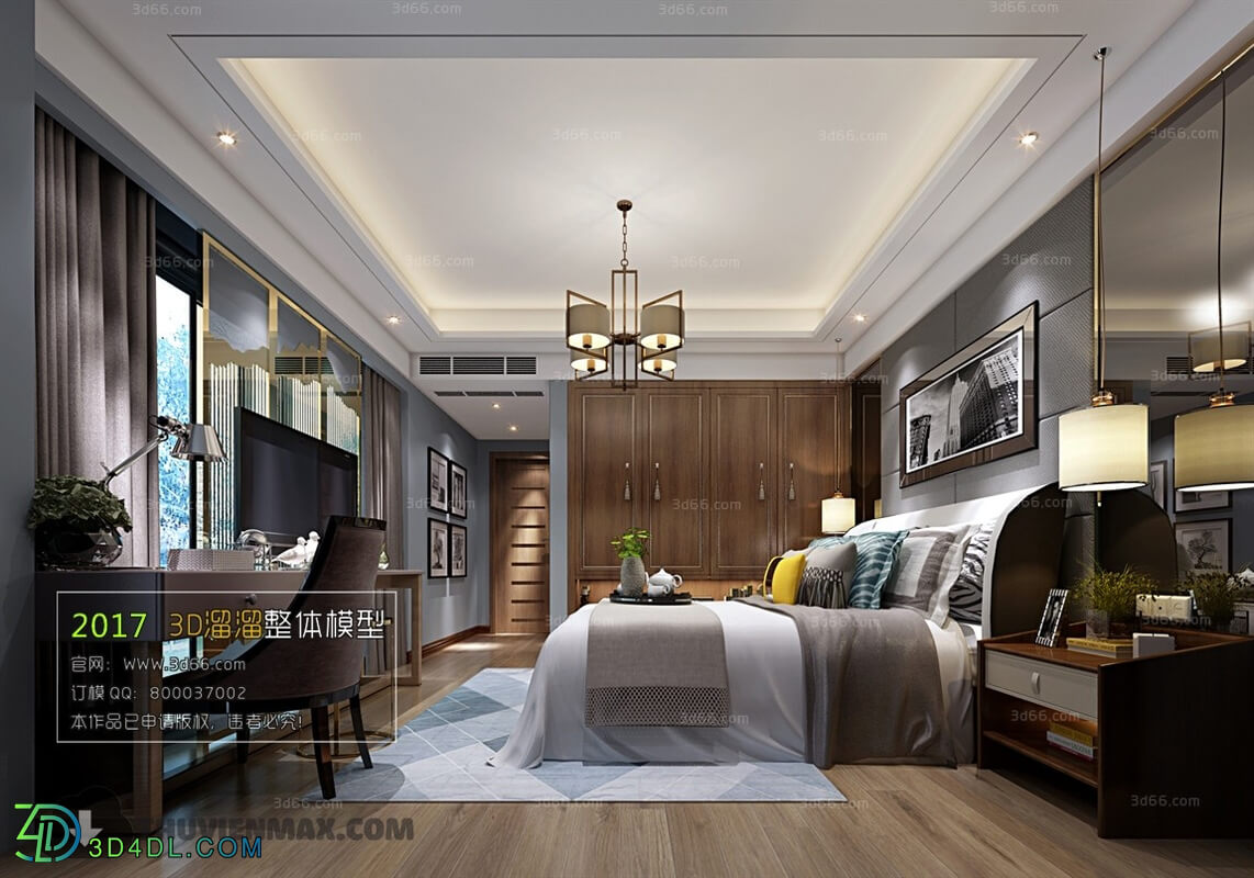 3D66 2017 Modern Style Bedroom 2633 017