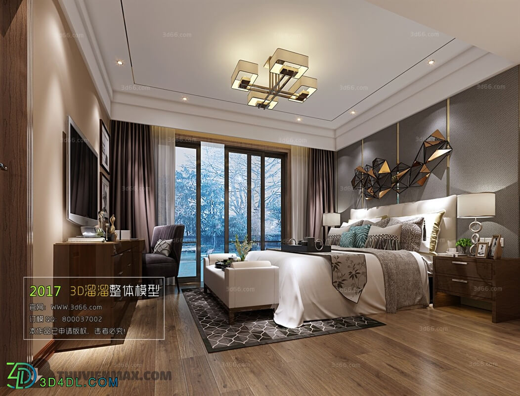 3D66 2017 Modern Style Bedroom 2634 018